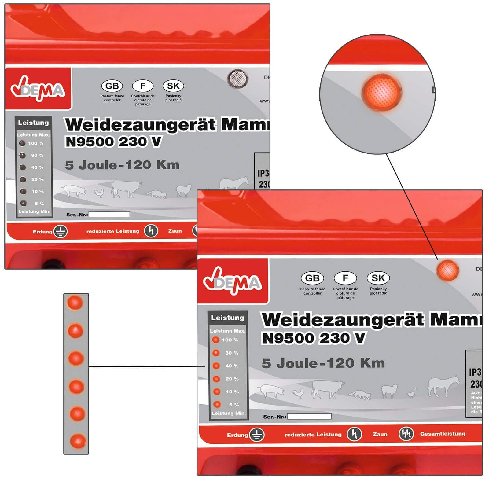 DEMA Weidezaungerät Mammut N9500 230V