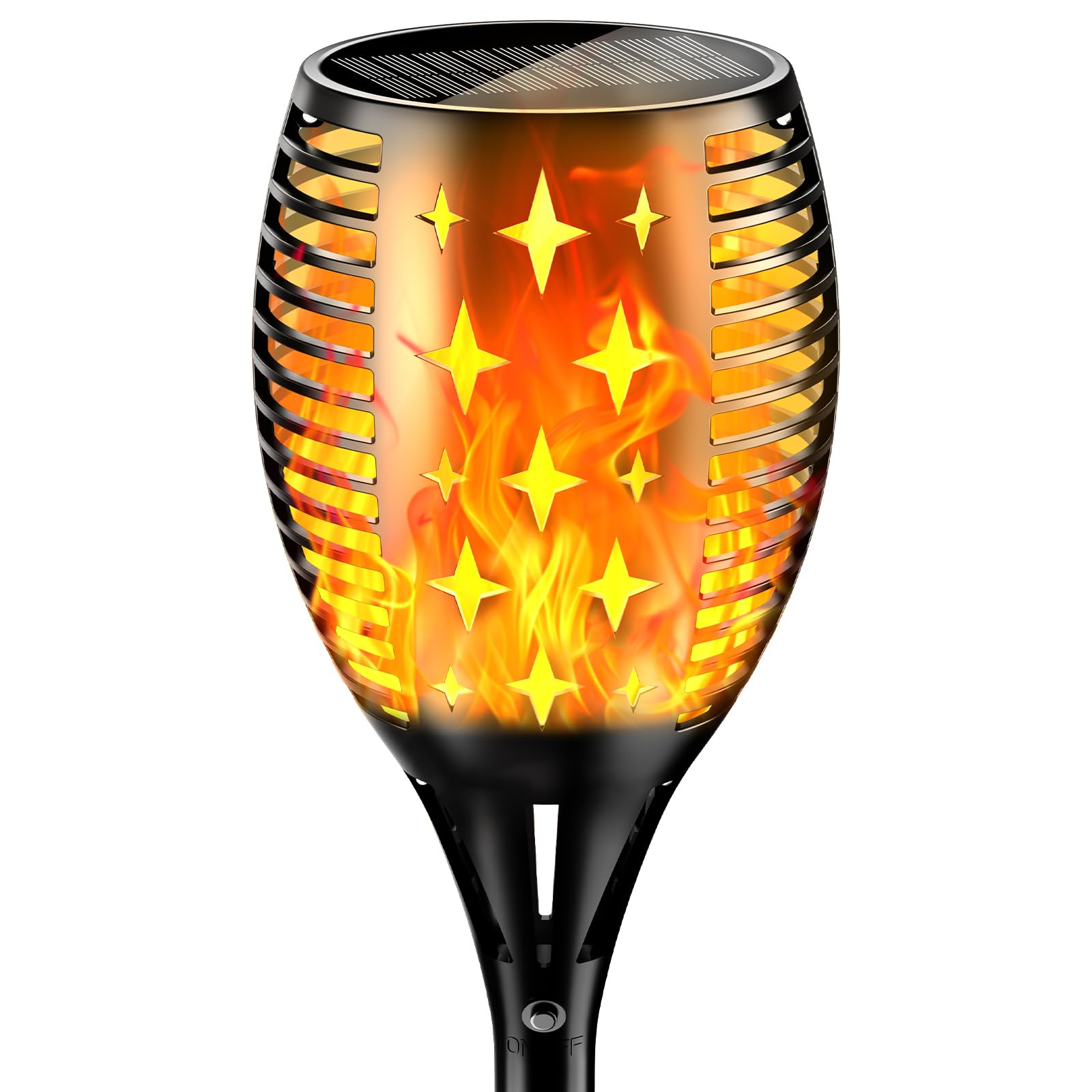 YoungPower 43'' Solar Torch Lights Flickering Flames for Decor Garden Patio Deck Yard Driveway,1 Pack