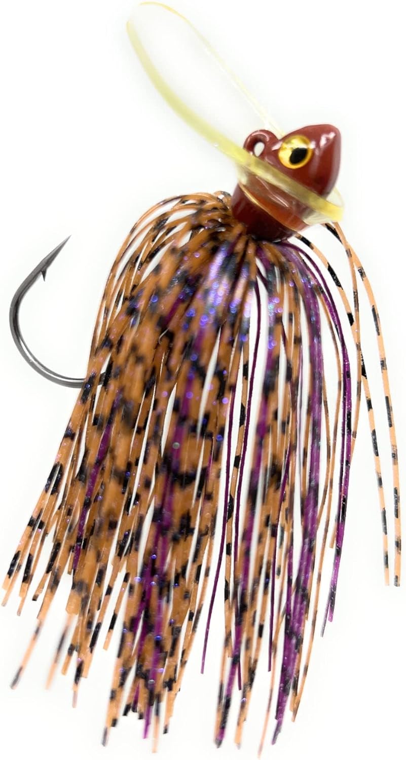 Reaction Tackle Tungsten Scrounger Jig Head for Bass Fishing - 97% Tungsten Fishing Jigs - Ideal Bait for Smallmouth and Largemouth Bass Fishing (2-Pack)