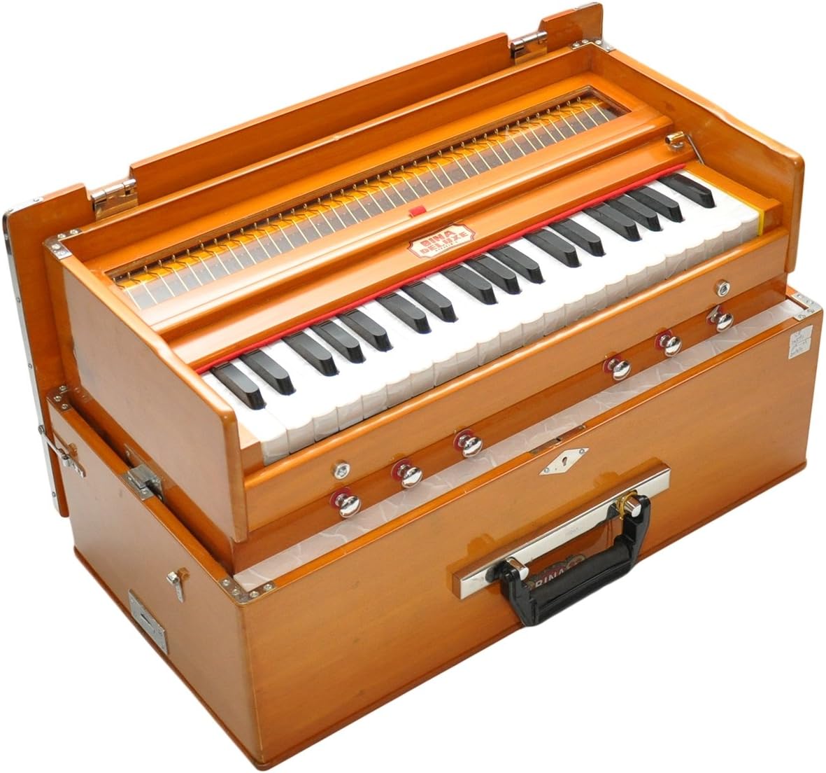 BINA Harmonium | 23b Deluxe 3.25 Octave Kirtan Model Harmonium | Ships from U.S.