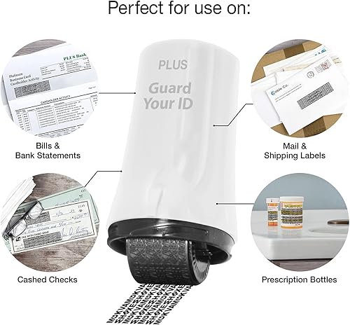 Miniatura 5 de El kit de sellos de rodillo de seguridad contra robo de identidad es una protección de identidad de triple amenaza y oculta tu información en