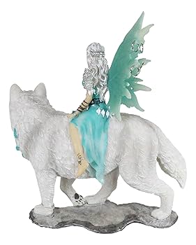 Amazon.com: Ebros Gift Elektra Blue Frozen Ice Fairy Riding