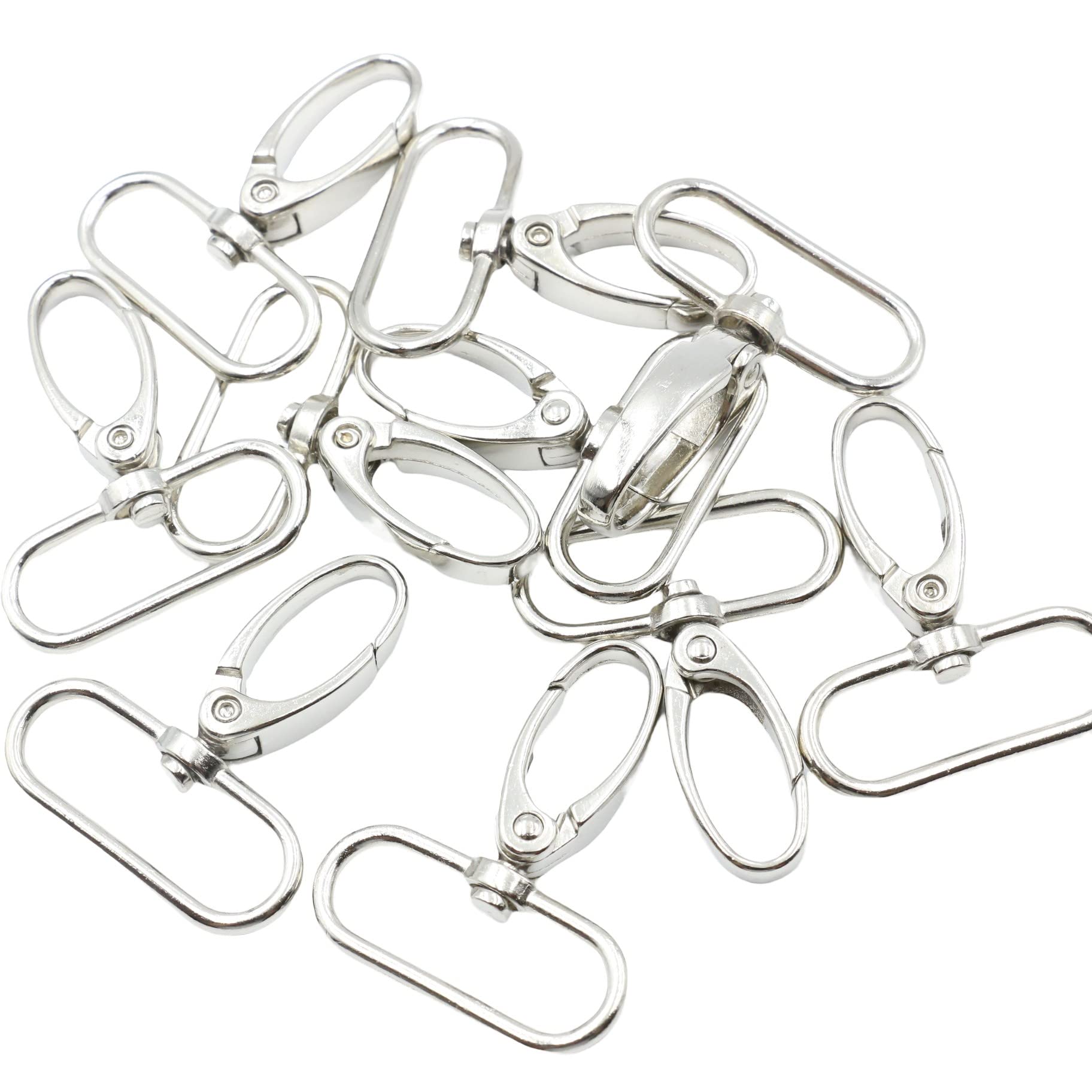 なすか Amazon | ナスカン 回転式 10個セット (内径32mm, シルバー