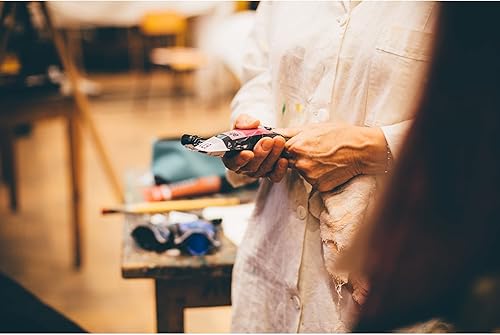 Miniatura 4 de Sennelier Bolsa de pintura acrílica abstracta, 16.9 onzas líquidas (paquete de 1), blanco titanio