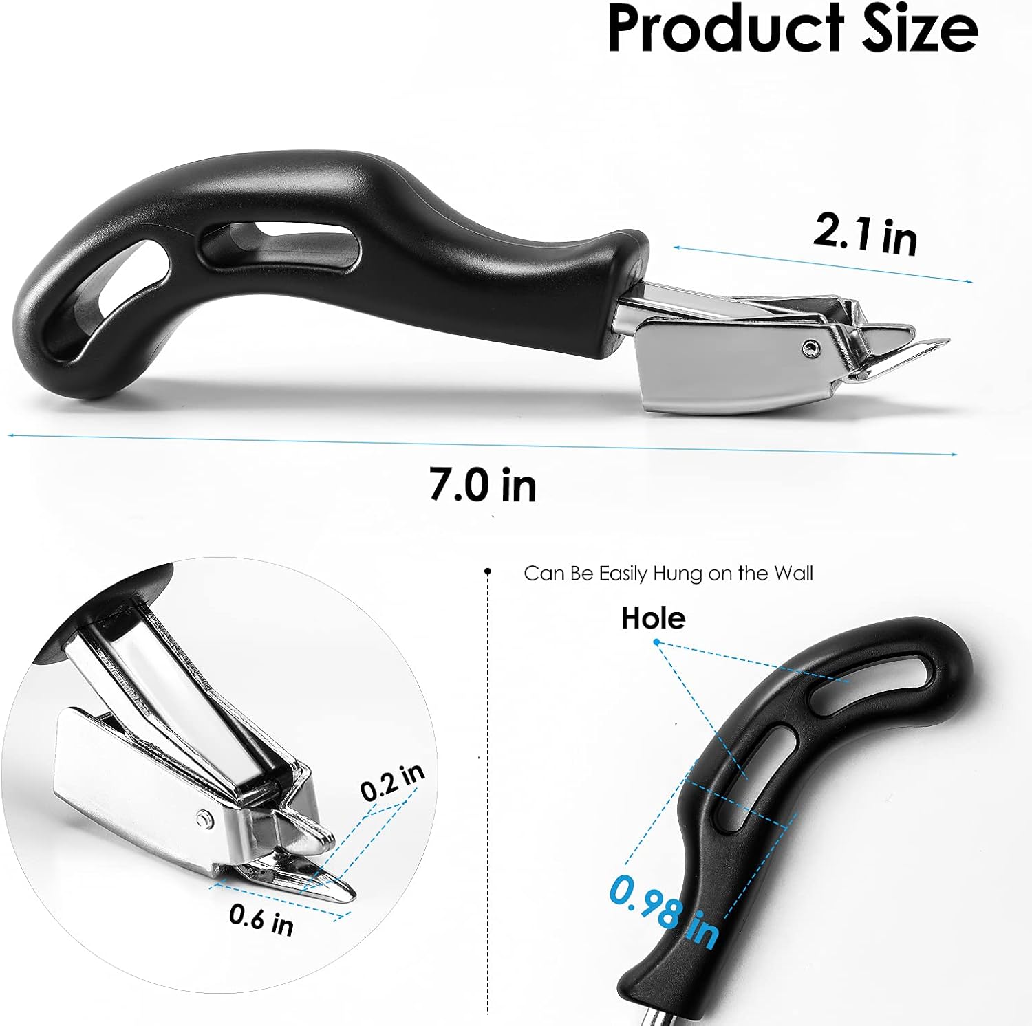 MROCO Staple Remover Staple Remover Tool Staple Puller Upholstery Staple Remover Staple Remover Heavy Duty Flat Staple Remover Carpet Staple Remover with Ergonomic Handle for Furniture, Floor, Carton