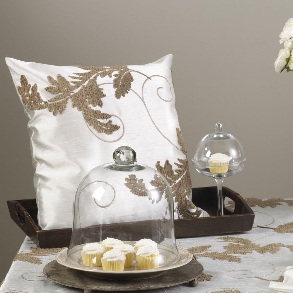 TCC Materials French Knot Leaf Design Pillows. Pillow