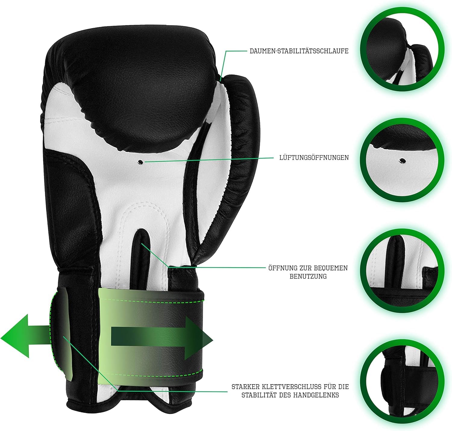 Gants De Boxe En Peluche – 28 Cm – Vert – Cosplay Enfant – Cadeau Anniversaire, Noël, Halloween