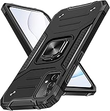 Galaxy A52 Case, Ring, Shockproof, US Military MIL Standard Certified, SC-53B Cover, Shock Absorption, Lens Protection, TPU + PC with Ring, Anti-Fingerprint, Compatible with Car Holder, Stand
