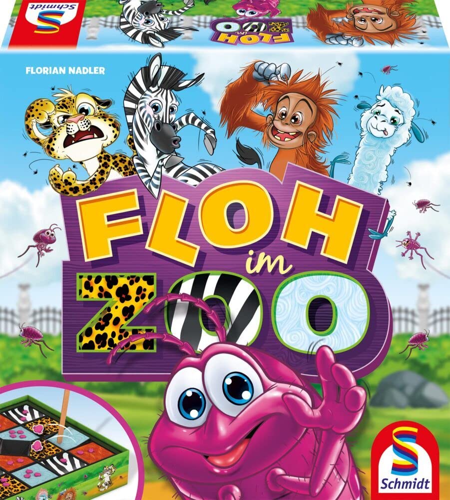 Floh im Zoo – Kinderspiel, bunt (Schmidt Spiele 40637)
