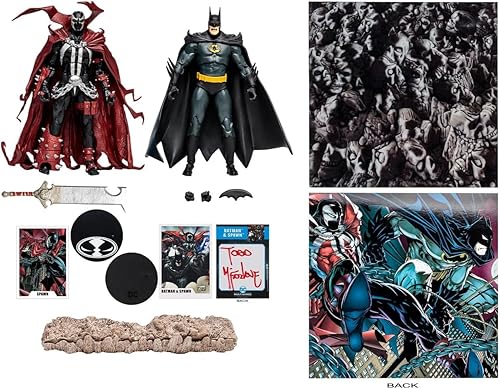 Miniatura 2 de McFarlane Toys DC Multiverse Batman & Spawn - Figura de acción autografiada de 7 pulgadas, paquete de 2