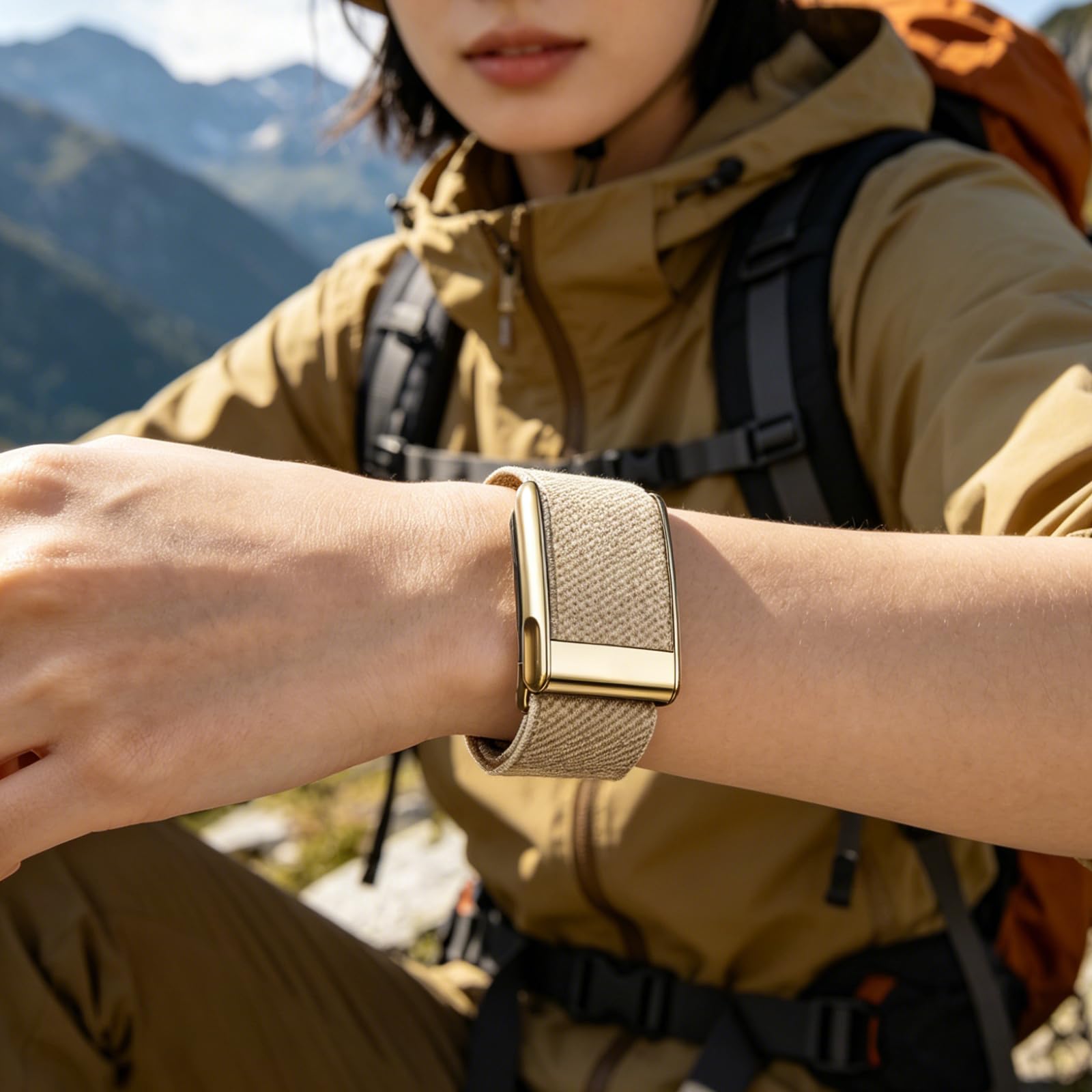 Nylon SuperKnit Armband Kompatibel mit WHOOP 5.0/MG Band für Herren Damen, Weiches Performance Knit Atmungsaktiv Verstellbar Sport Armbänder für Whoop 5.0/MG - 5