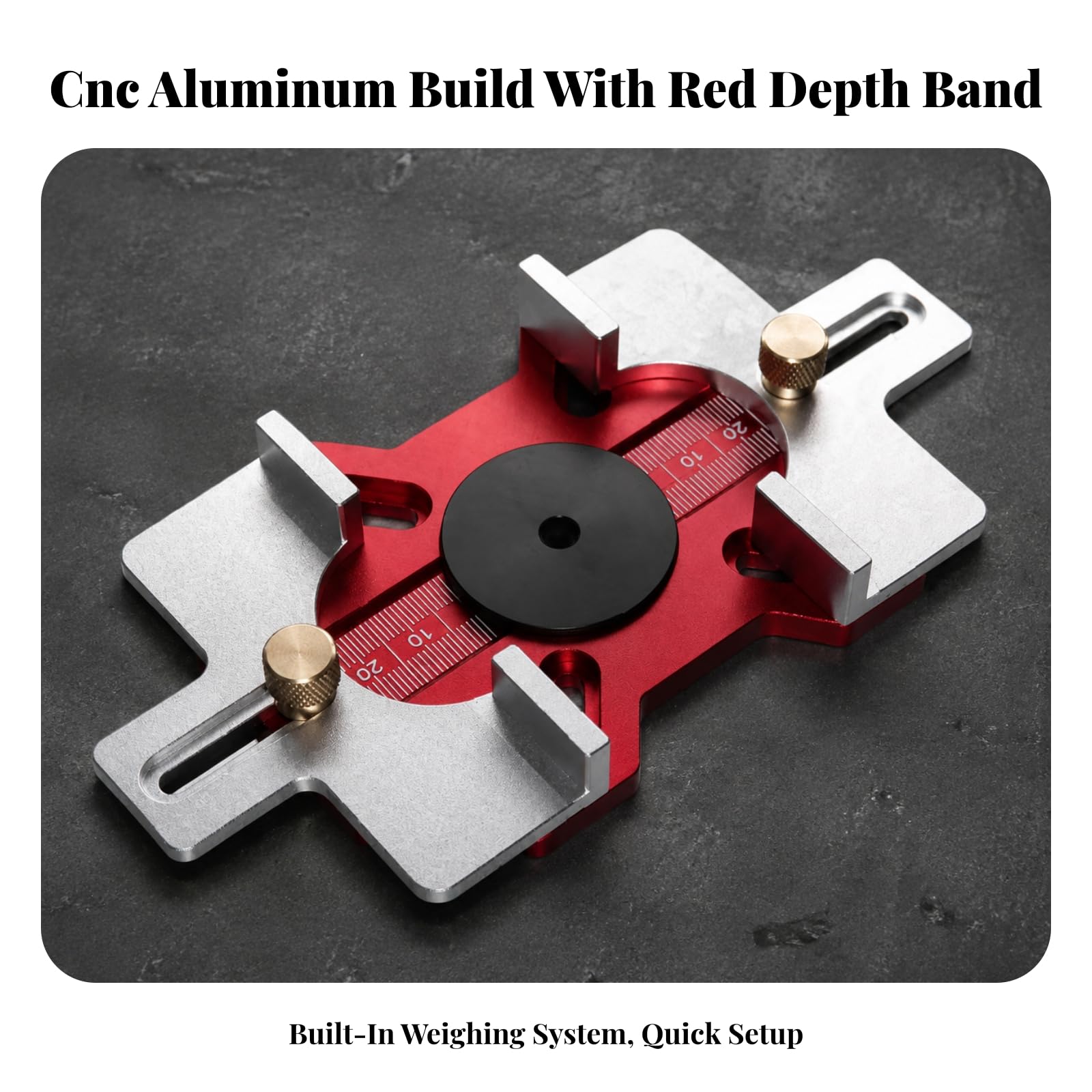 Guía Taladro Precisión Ajustable Plantilla Guía con s Ajustables Compacta Herramienta para Aficionados a la Carpintería