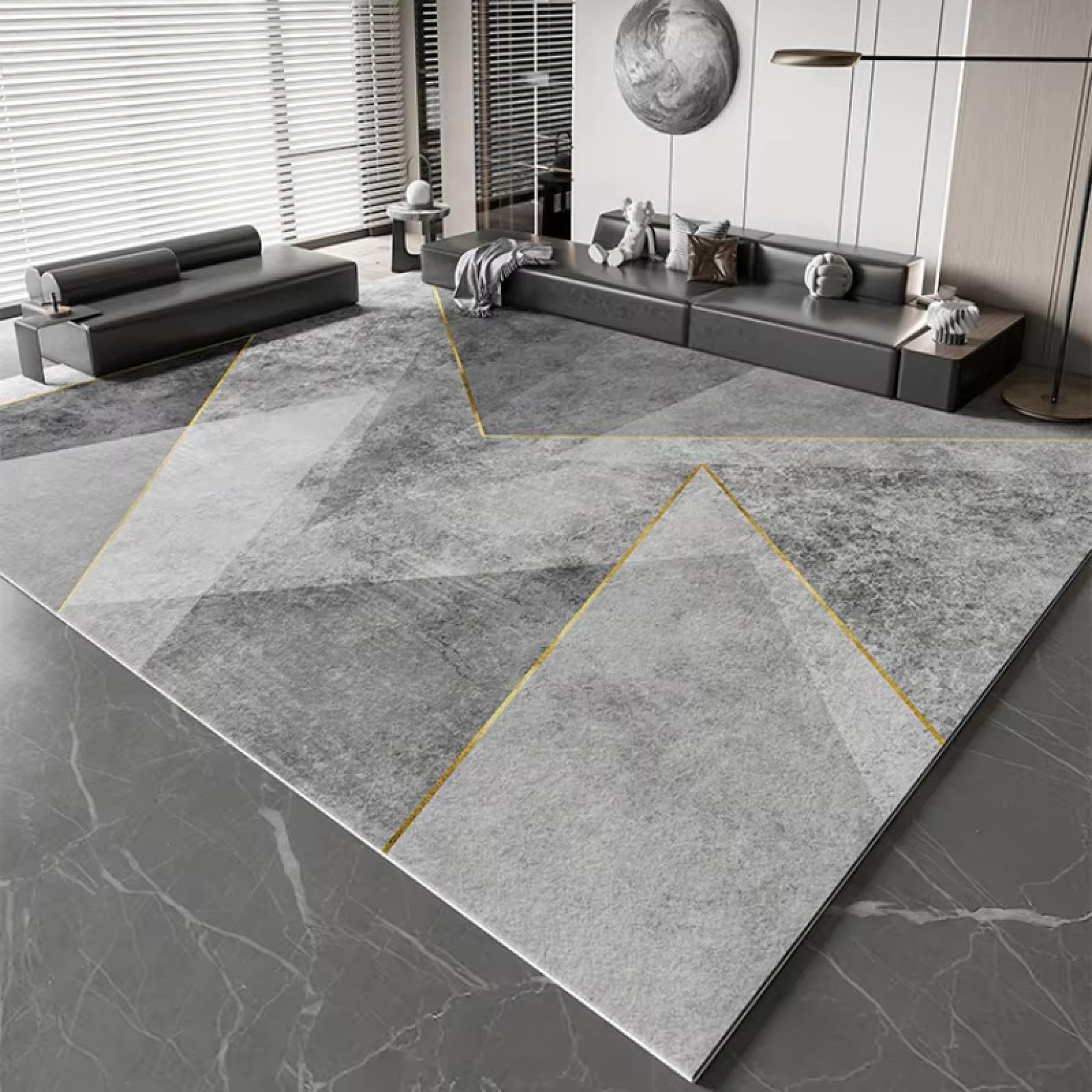 Tapis d'étude lavable pour éliminer la poussière et embellir un salon ou un chevet moderne