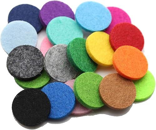 Miniatura 8 de 200 piezas de difusor de aromaterapia difusor de aromaterapia almohadillas de repuesto para collar de reemplazo de almohadillas de fieltro difusor