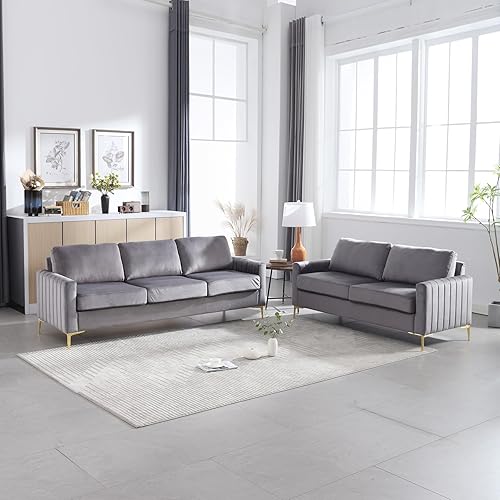 Miniatura 9 de SLEERWAY Silla decorativa de terciopelo copetudo, juego de muebles de sala de estar moderna y cómoda de mediados de siglo, para dormitorio, club,