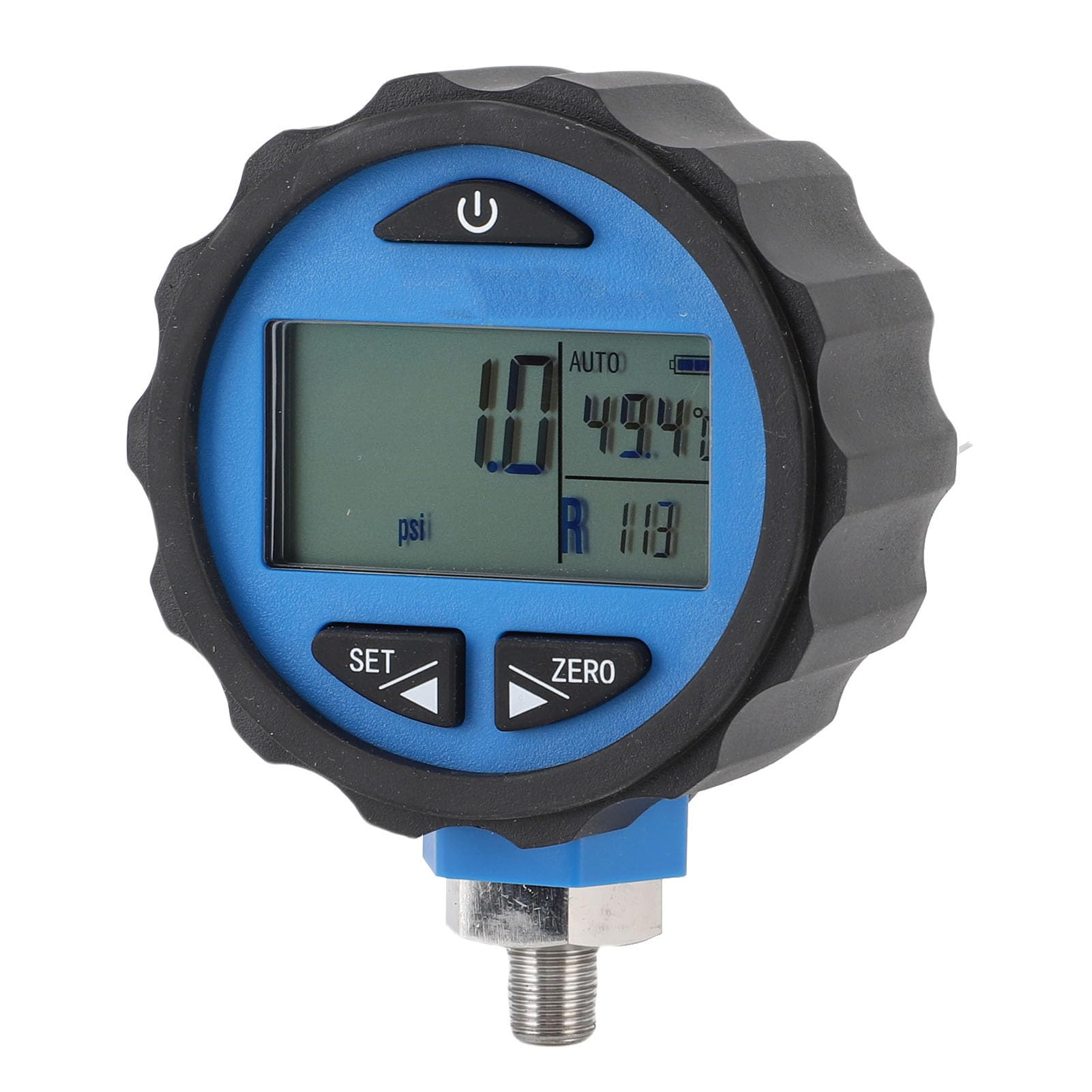 FTVOGUE Misuratore di Pressione Digitale, Display LCD Accurato con Avviso di Sovraccarico, Misurazione della Pressione multiunità per Uso HVAC e Automobilistico