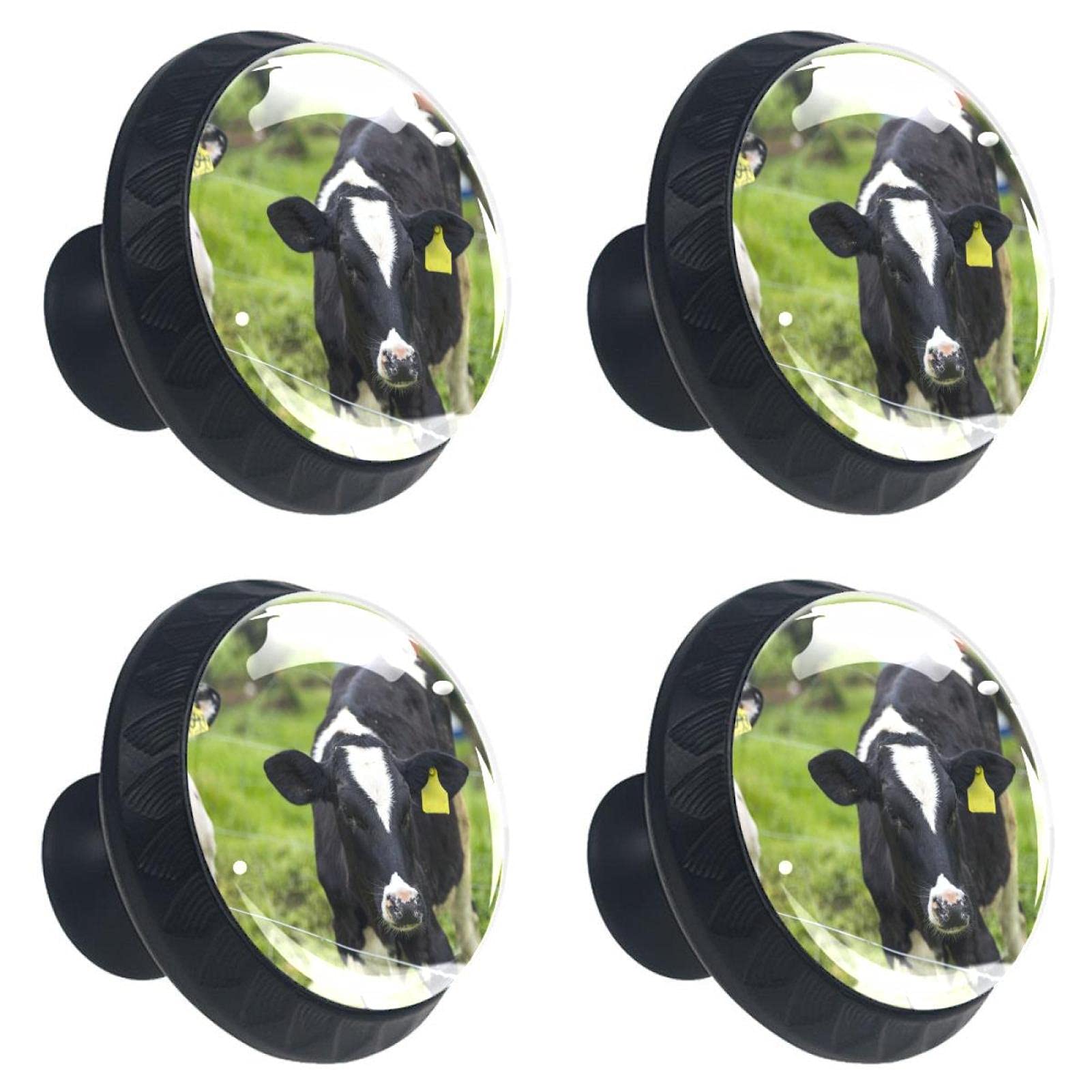 Boutons de tiroir en verre multicolores style campagne pour buffet de cuisine et bureau