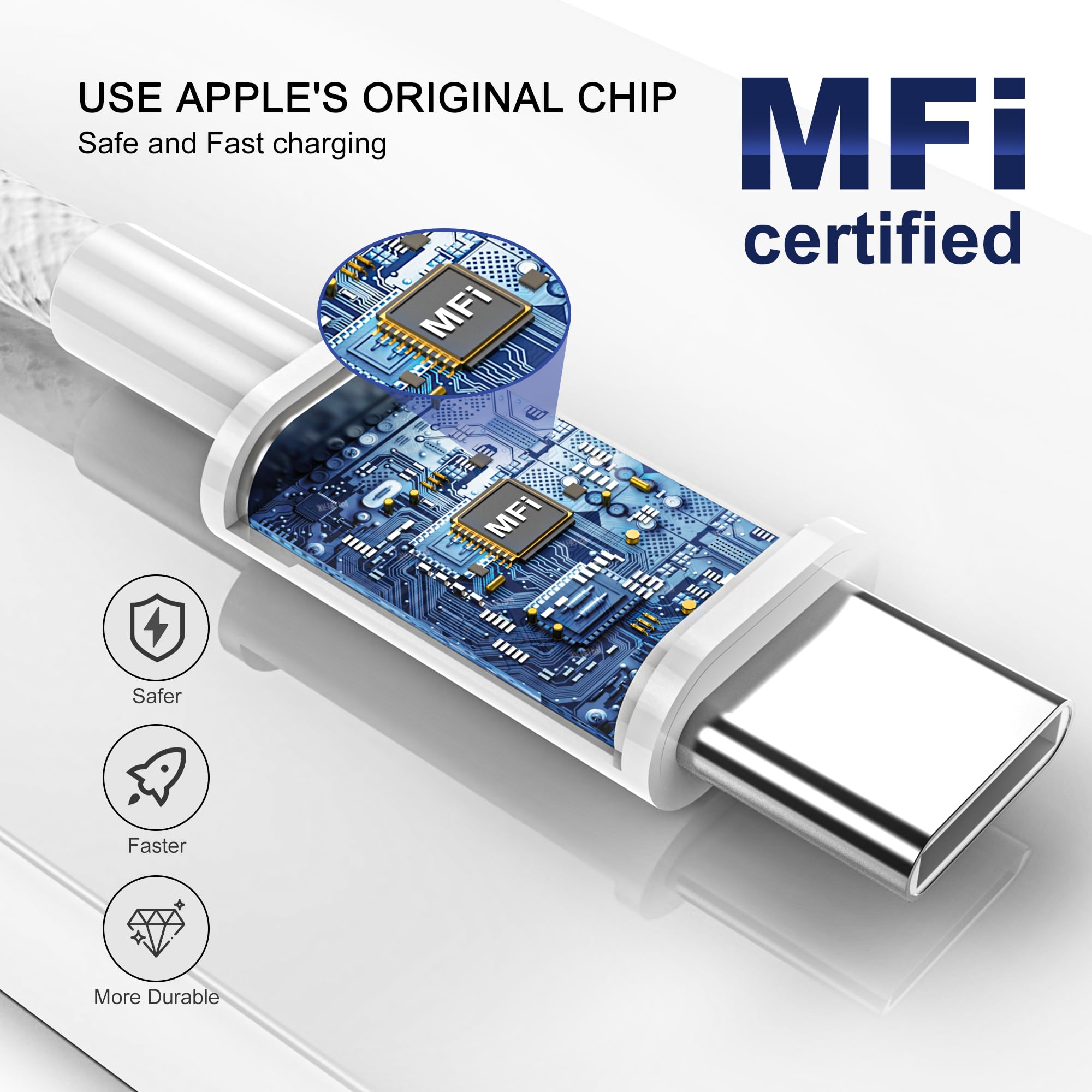AirPods本体とUSB-C充電ケーブルセット Amazon.co.jp: Apple AirPods 5/4 & Pro 3 充電ケーブル 6フィート 60W