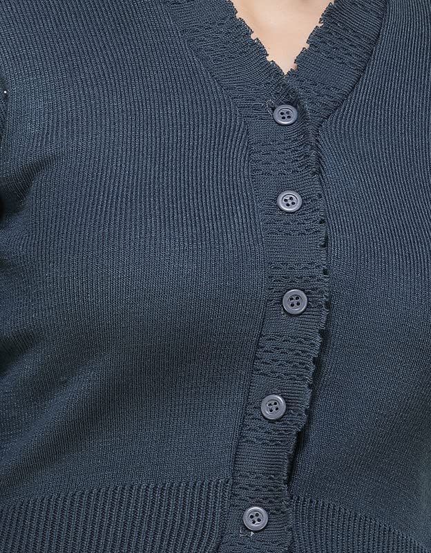 Image of Women Winter Wear V-Neck Full Sleeves Regular Fit Woollen Blouse