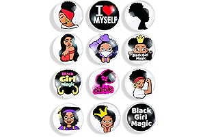 12 Pack Black Girl Magic Refrigerator Magnets