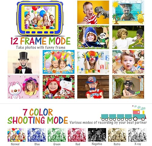 Miniatura 8 de Ourlife Cámara para niños, cámaras de acción impermeables para selfie, juguetes para niños de 6 a 15 años, 1080P, 8 MP, 2.4 pulgadas, cámara de