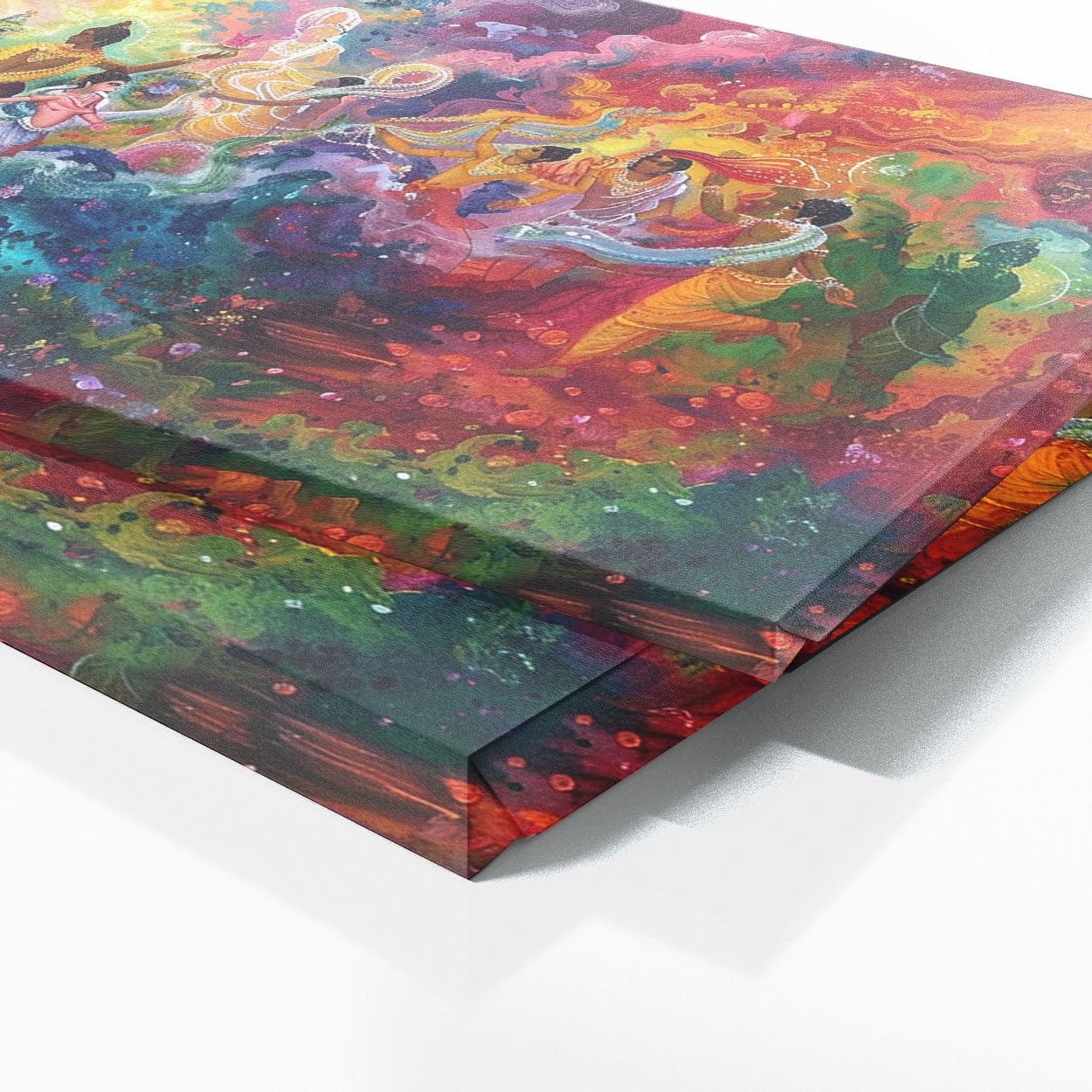 Sense Canvas Arjuna Divine Convergence 16 Leinwand-Kunst, Heimdekoration, Wandkunstdruck, Poster, Gemälde, klein, 20 x 8 / 3,8 cm