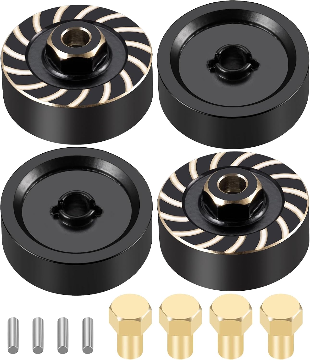 4Pcs RC Wheel Hex Hub Adapter 68g for 1/18 TRX4M Bronco Defender k10 F150