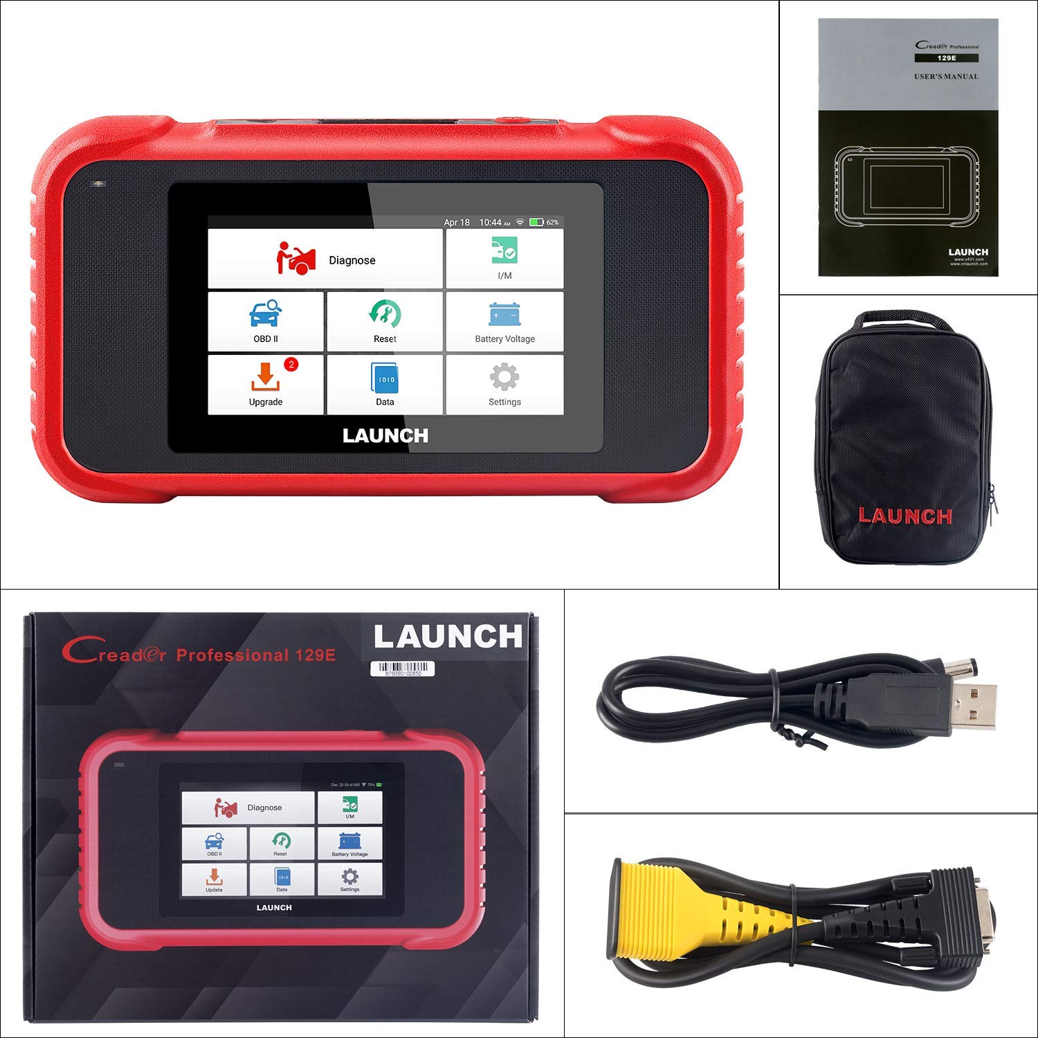 LAUNCH OBD2 Scanner2022 New CRP129E Scan Tool for TCM Eng ABS SRS Code