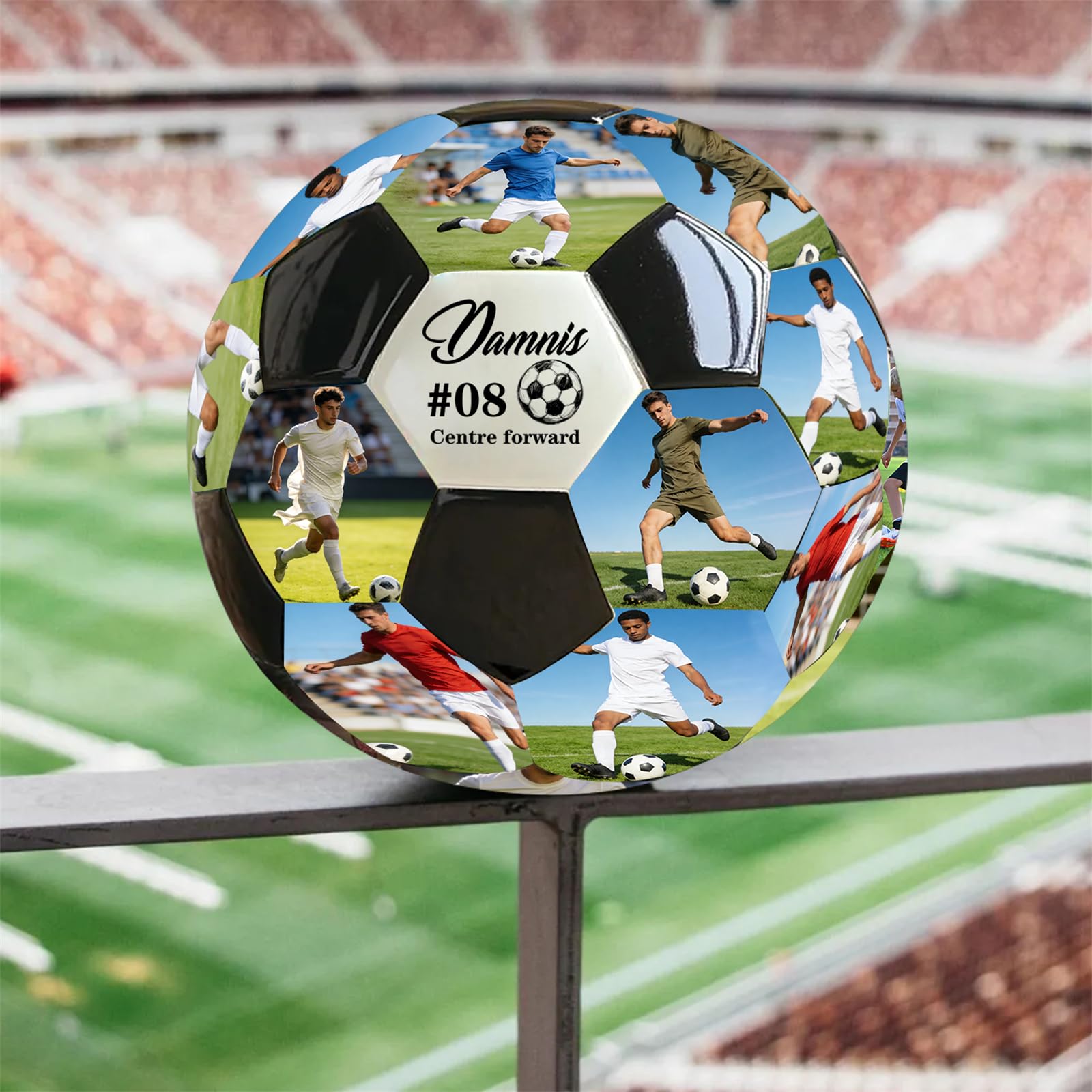Balón de fútbol personalizado con nombre y foto, regalo personalizado para hijo, hija, el mejor papá de todos los tiempos, regalos para papá