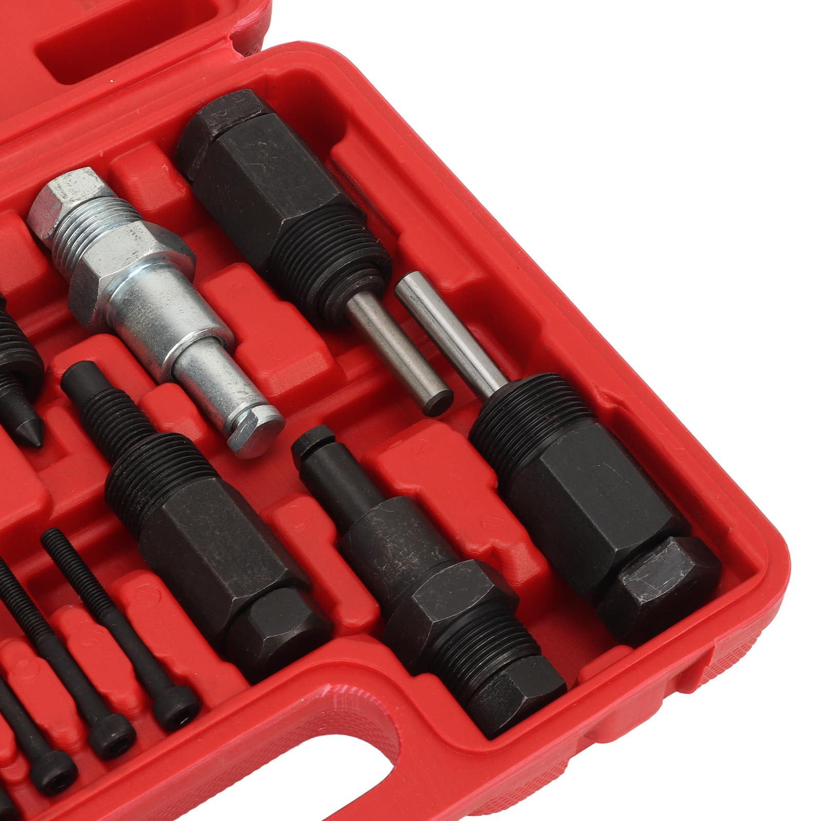Estrattore Frizione AC, Kit da 18 Pezzi per Rimozione e Installazione Frizione Compressore, Set Utensili per Riparazione Climatizzatore e Aria Condizionata dell'Auto