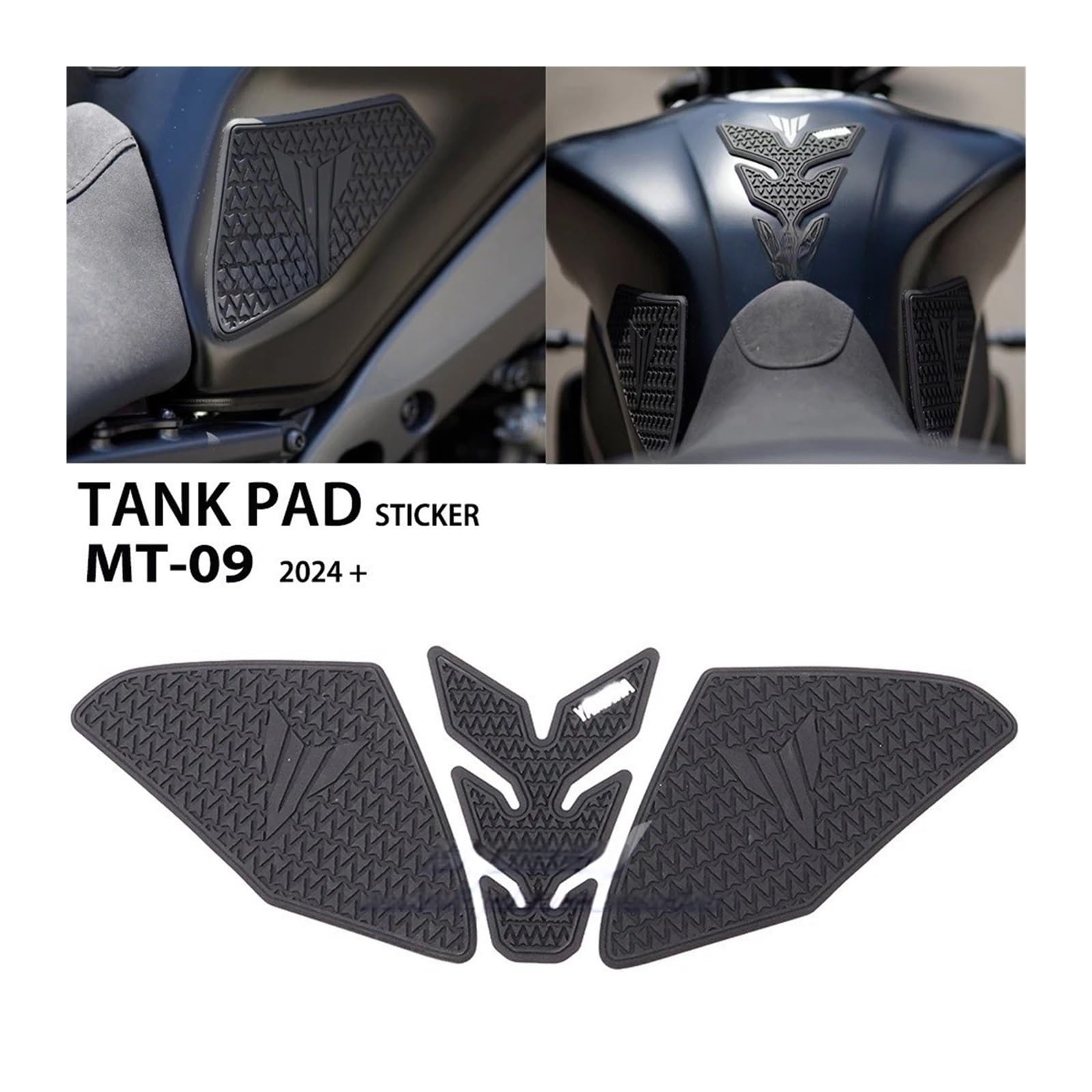 Tankpad Moto Coussinet de réservoir latéral Pour YA&MAHA Mt 09 MT-09 MT09 MT09 SP 2024 2025, accessoires antidérapants, tampon réservoir autocollants en caoutchouc