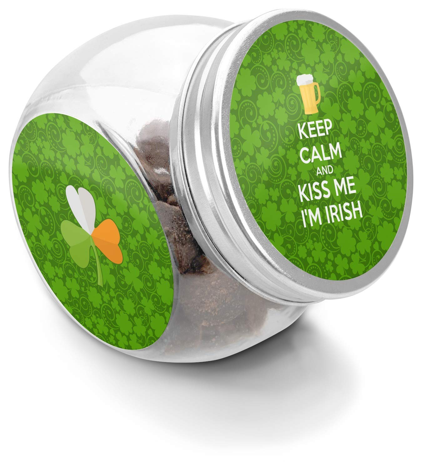 YouCustomizeIt Personalized Kiss Me I'm Irish Puppy Treat Jar