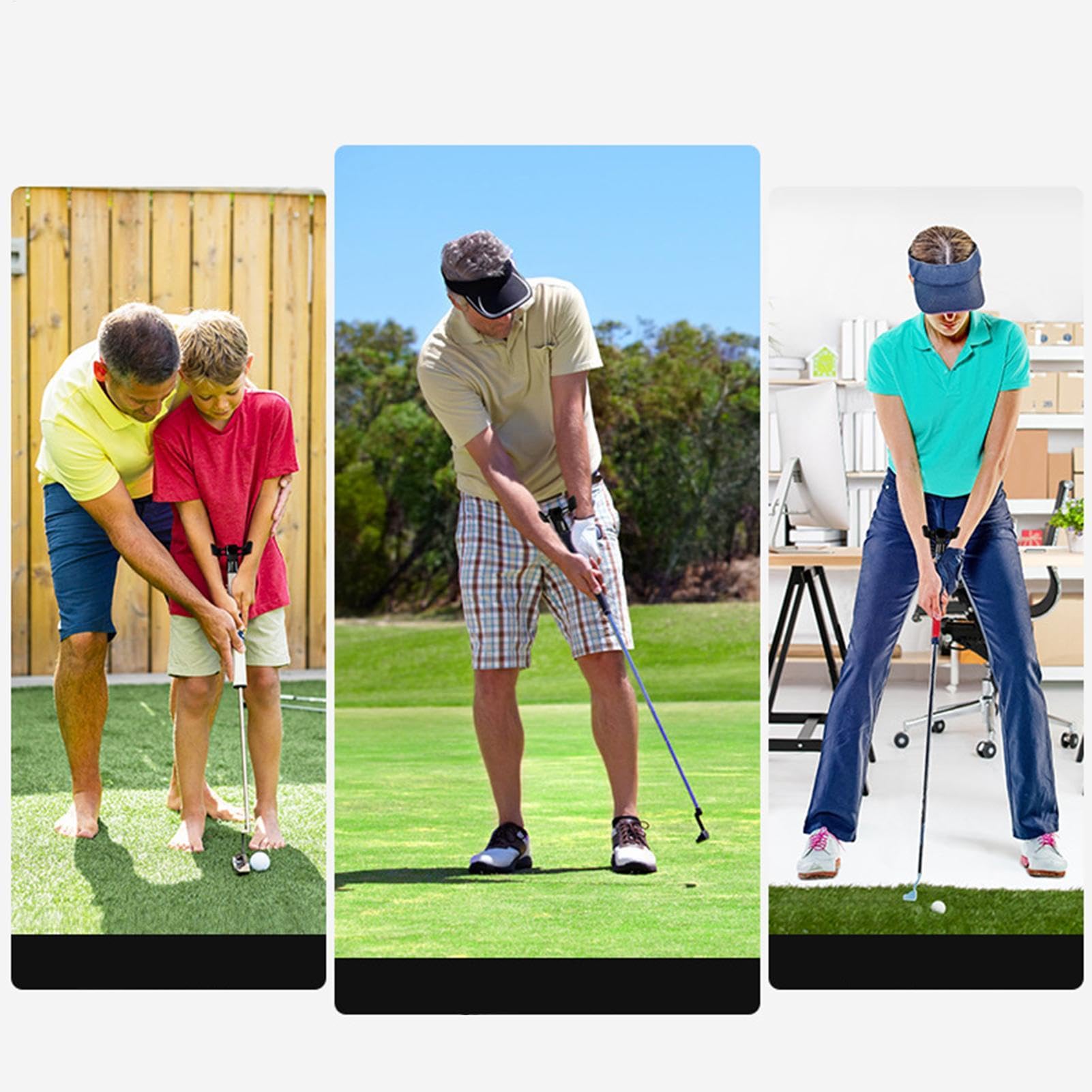 Accuracy Training Putter, Golf Swing Aid, Golf Training Accessory, Putting Swing Trainer, Lightweight Putting Aid, Wrist Training Aid 12.5x9.5x8.5cm/4.92x3.74x3.35 Inches for Men & Women