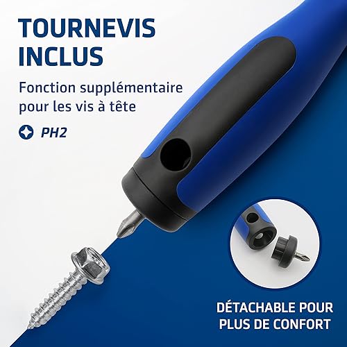 Miniatura 7 de HOGARD Cuchillo de masilla de 4 pulgadas, el mejor cuchillo para juntas para tus herramientas de paneles de yeso, hecho de acero inoxidable,