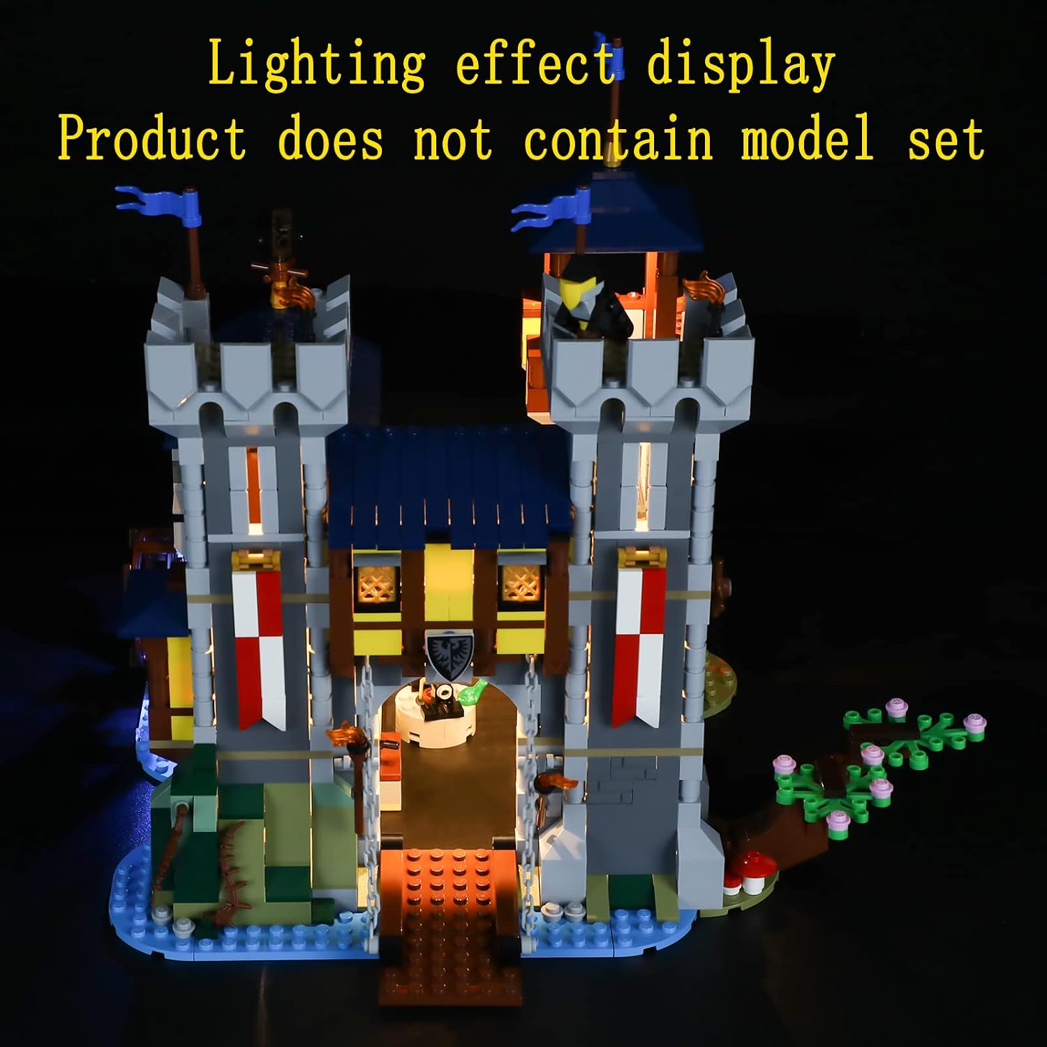 GEAMENT LED Light Kit Compatible with LEGO Medieval Castle - Lighting Set for Creator 31120 Building Model (Model Set Not Included)