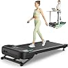 UREVO Smart Walking Pad Treadmill for Home, 9% Auto Incline for Home Hiking, Quiet 2.5 HP Dual Brushless Motor, Under Desk Treadmill, AI App with World Tour & RhythmFit, 12-Point Shock Absorption