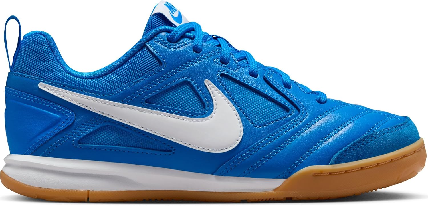 Nike Gato Big Kids' Shoes (HV9596-400, Photo Blue/Gum Yellow/White)
