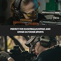 Vista 5 de xaegistac Gafas de tiro antivaho, protección ocular para el campo de tiro, lentes de seguridad ajustables con estuche rígido con cremallera