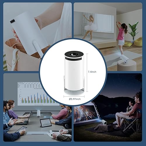 Miniatura 4 de Mini proyector con WiFi y Bluetooth, proyector portátil actualizado SUMTAB 2025, proyector de video compatible con 1080P y 4K, Netflix integrado,