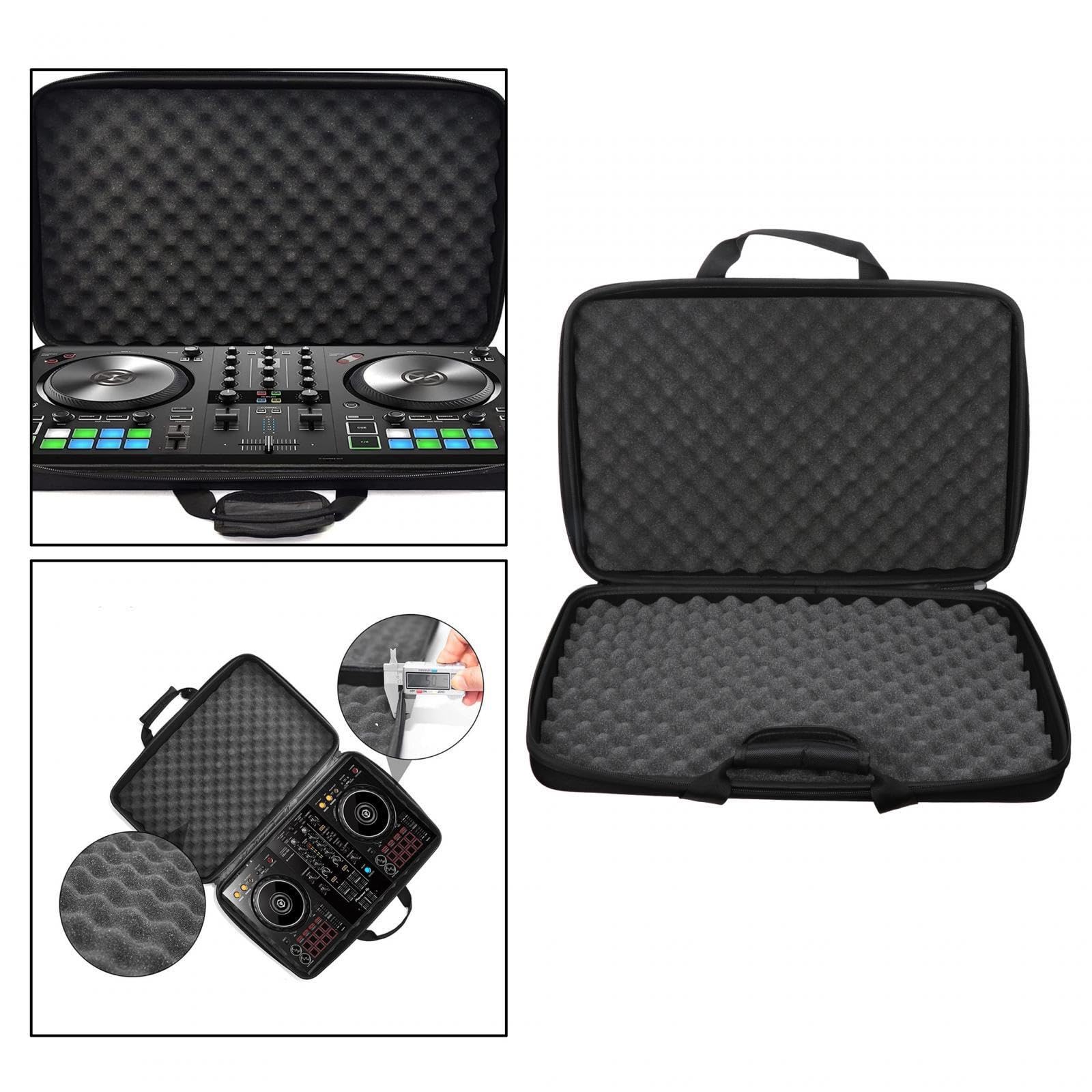 Borsa da viaggio protettiva antiurto per apparecchiature DJ, controller DJ, impermeabile, per il trasporto sicuro delle apparecchiature, custodia rigida in EVA per controller, spugna