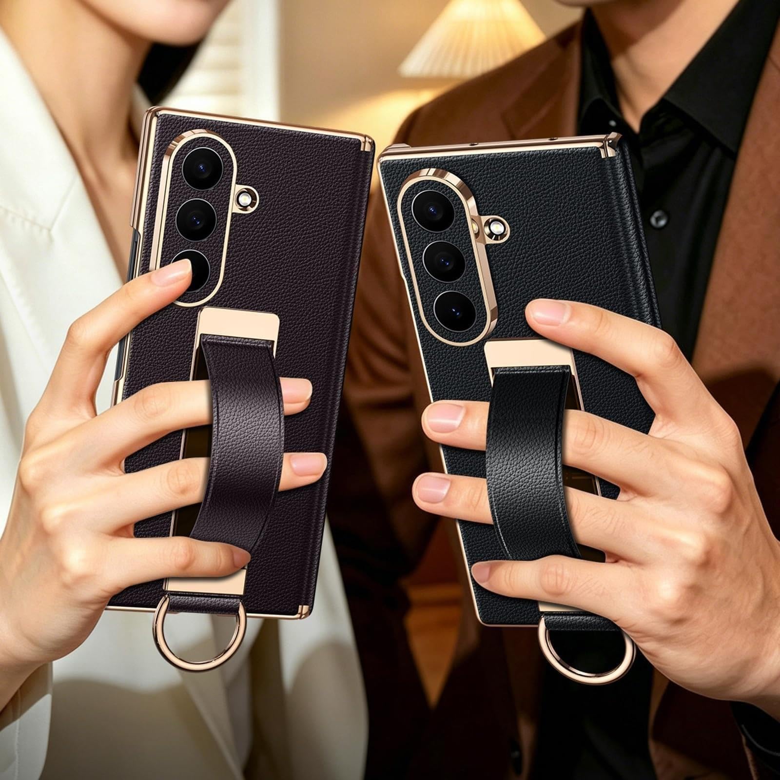 Custodia Per Samsung Galaxy Z Fold 8 Ultra, Pelle Vera Ultra Sottile Case