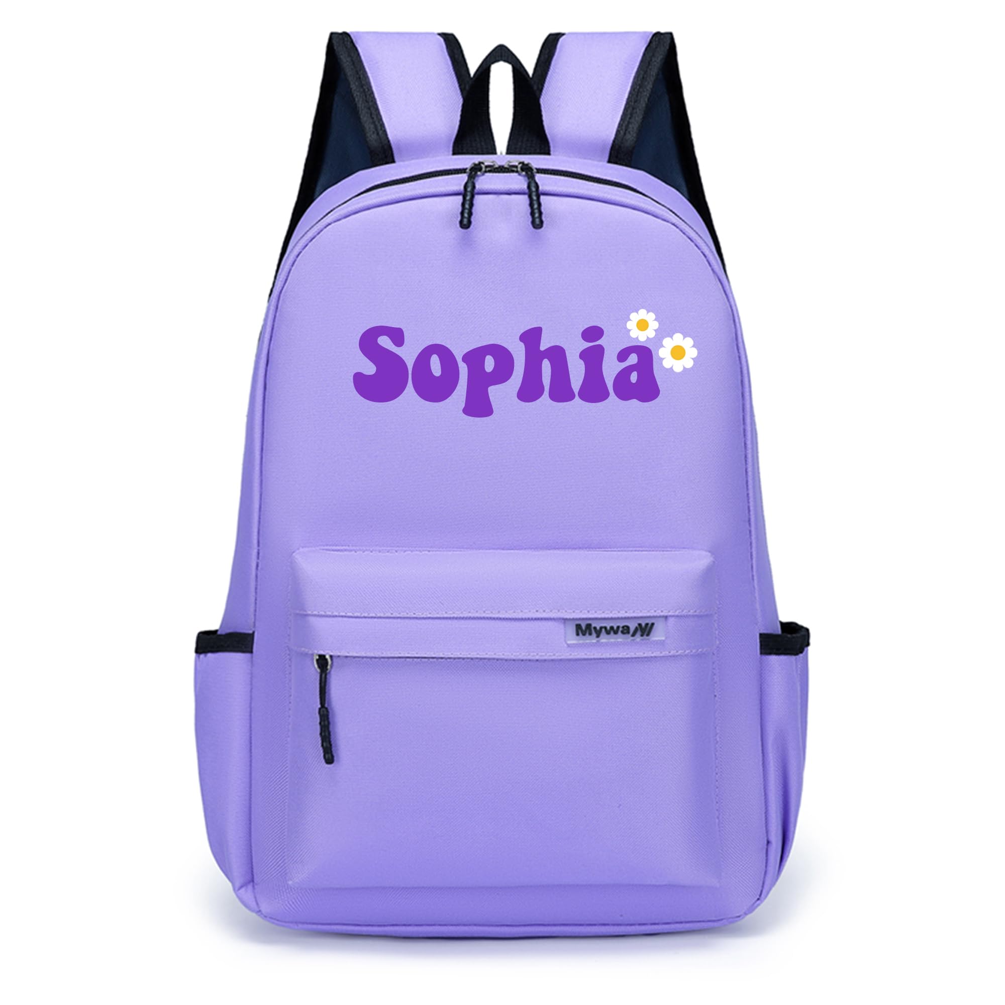 Idiyfun Custom Backpack for Girls Boys with Name Design, Personalized Backpack Lightweight for Camping Travel, Back To School Shoulder Bookbags