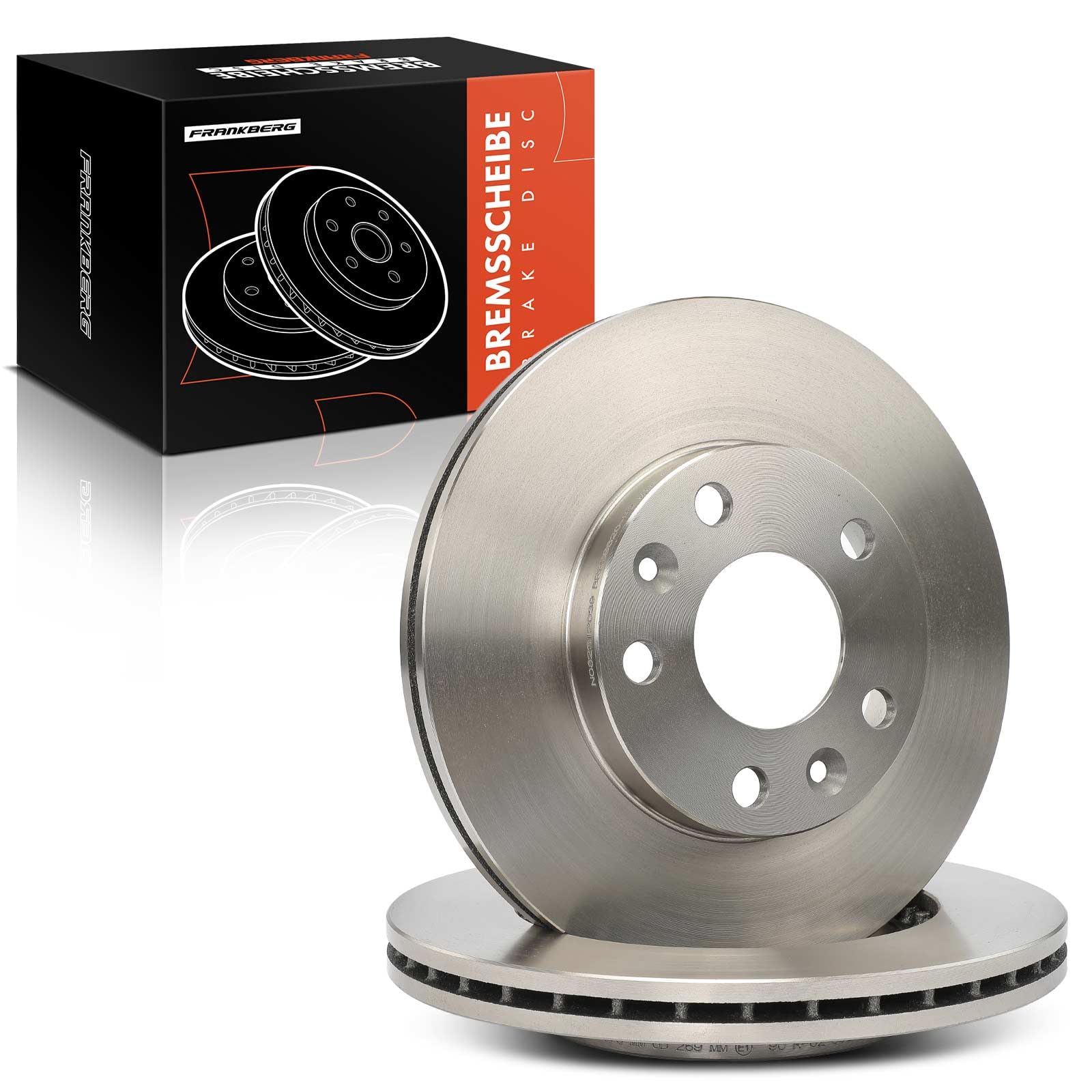 Frankberg dischi freno anteriori ventilati ⌀269mm 402066300R | Compatibile con: Duster HS, Scatola per la polvere, Duster HM