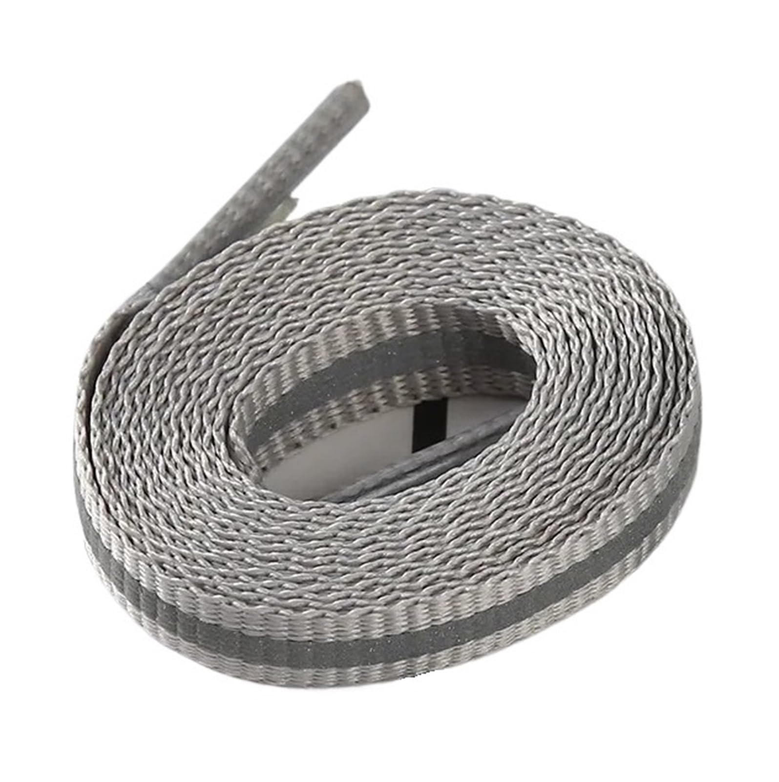 GPDNBIEU Shoelaces, Reflective Laces Sneaker Shoestrings Running Shoelace Unisex Shoe(2 Grey,150cm)
