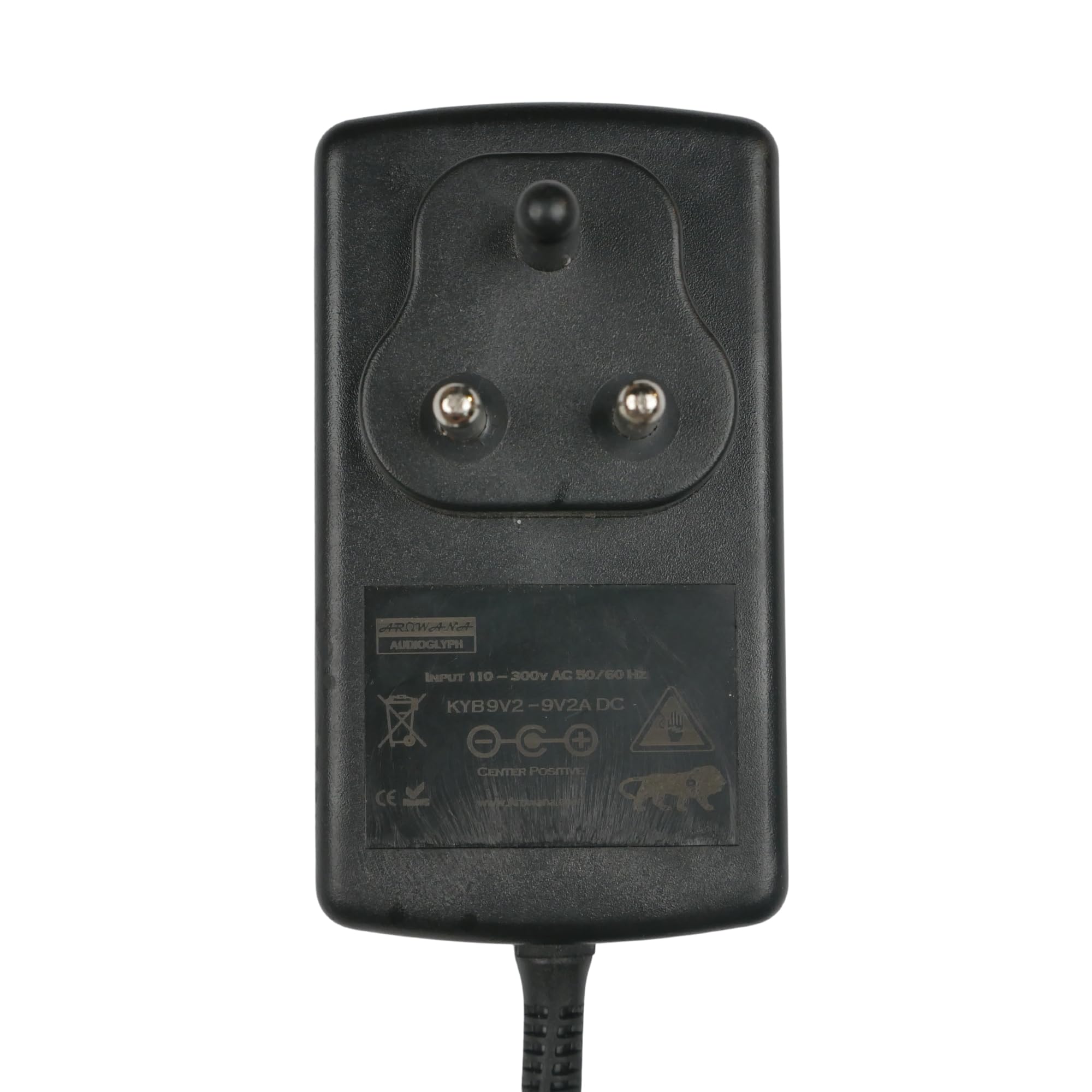Arowana Audioglyph KYB9V2 Studio Grade Center Positive 9V 2A Power Supply for Keyboards, Synthesizers Preamp Audiophile ferrite core Noise Cancelling Right Angle Tapered 5.5 2.1 5.5 2.5 Jack-image-39