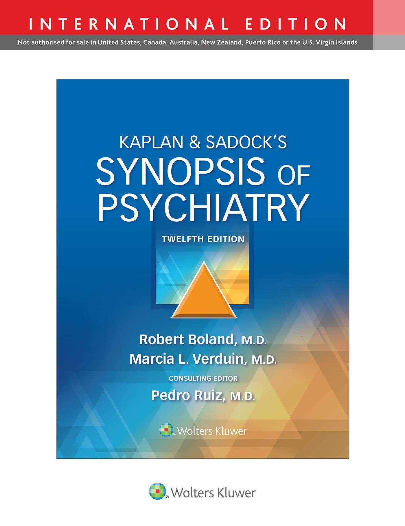 Kaplan  Sadock's Synopsis of Psychiatry