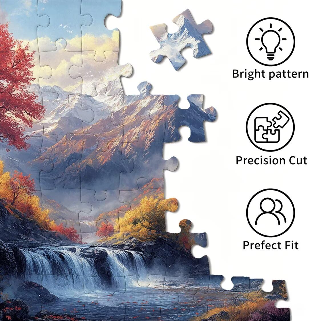 Puzzle dla dorosłych 4000, krajobraz Snow Mountain, 141x87cm, n-335