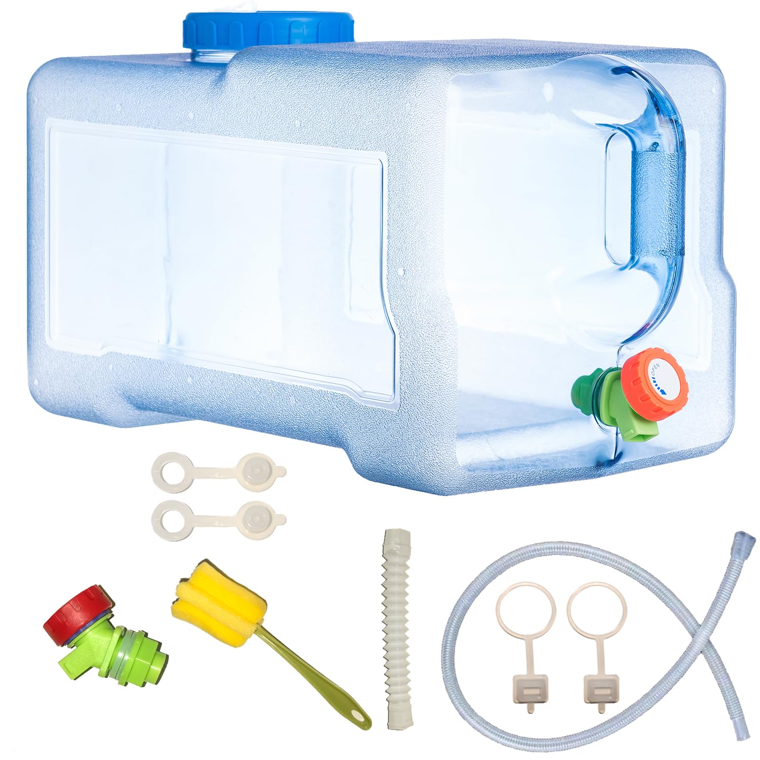 Tanica per Acqua con Rubinetti, 5~22L Tanica Acqua in Plastica, Tanica per Acqua da Campeggio, Serbatoio Acqua Campeggio per Cucina, Camper, furgoni, Camion, Campeggio, Scuola