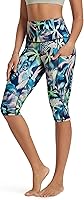 Vista 64 de ODODOS - Leggings capri de cintura alta para mujer con bolsillos, control de abdomen, no se transparentan, para entrenamiento atlético, running