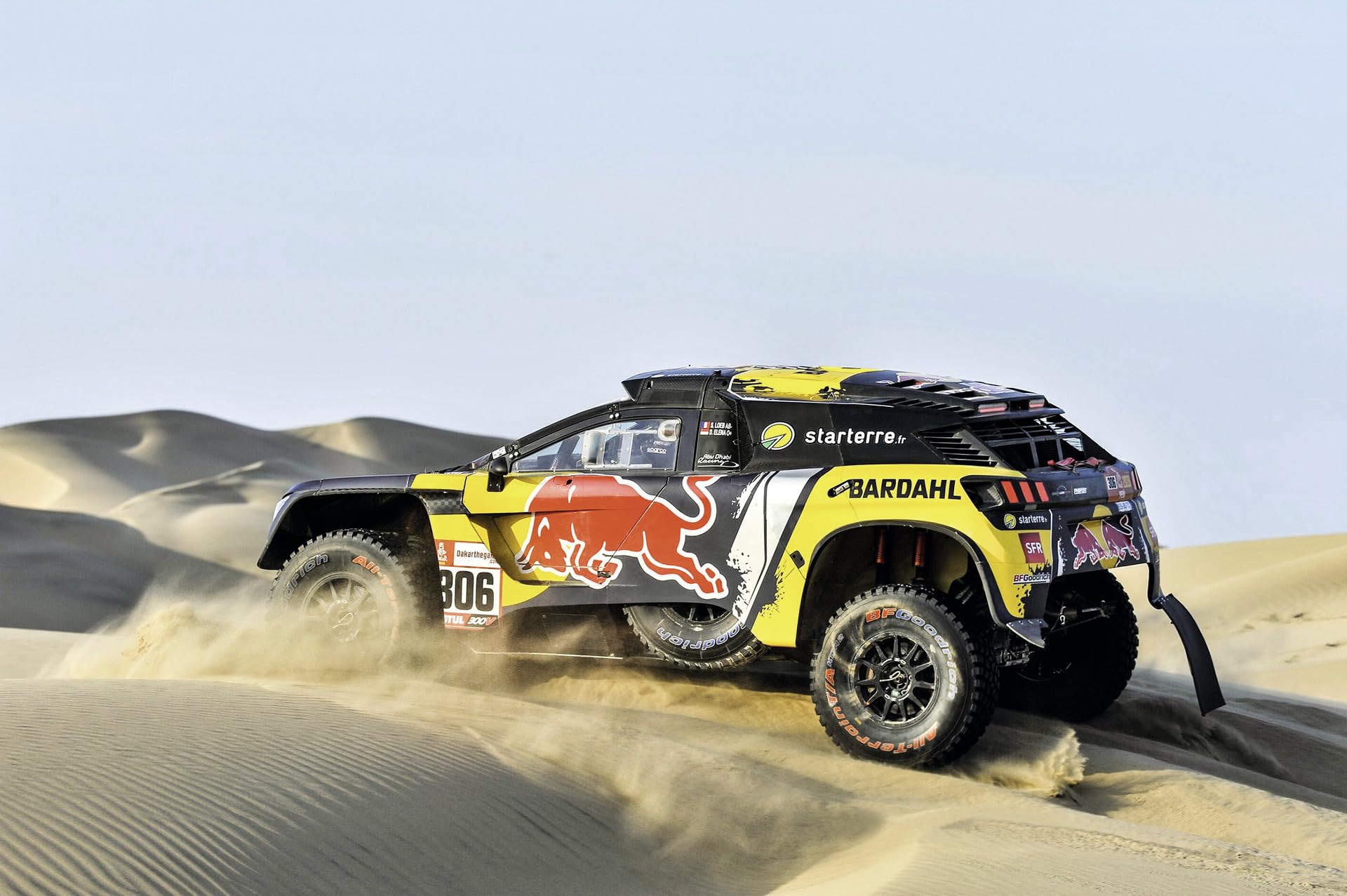 Carson 500404311 1:16 RC Peugeot Rally 3008 DKR LOEB 19 100% - Telecomandato, giocattolo RC con funzioni, veicolo RC, auto da corsa RC, auto RC, auto telecomandata per bambini